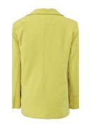 The Ness Collection Sarı Tek Düğmeli Boyfriend Blazer Ceket