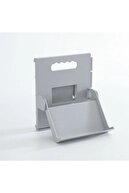 1 تکه قفسه کفش خاکستری لیون پشته عمودی جعبه دمپایی حمام قفسه کفش در جلو-thumb