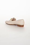 Lumis Shoes Kadın Krem Günlük Ayakkabı Lofer