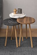 میز روما زیگون- سنگ مرمر گردو-thumb