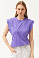 تی شرت خفاشی زیربغل بنفش زنانه TSH-19000330-thumb