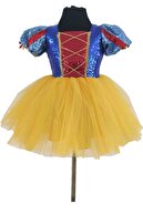 Kostümcü Teyze Pamuk Prenses Tütü Elbise Ve Taç Pelerin Seti