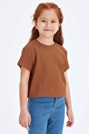 Defacto Kız Çocuk Yarım Düşük Kol Basic Tişört N5076A620SP