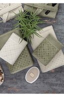 سرویس حمام ژاکارد 12 تکه جعبه ای هیال | لباس حمام | ست حوله و حوله | ست جهیزیه حمام-thumb