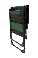 صندلی کمپینگ Natura صندلی پیک نیک تاشو با جا لیوان مستطیلی سبز-thumb