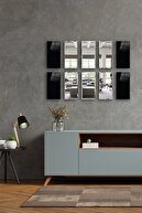 Solid Color Black Glass - Flat Mirror