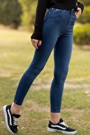 pasha fashion Kadın Mavi Skinny Jean