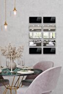 Solid Color Black Glass - Smoked Mirror