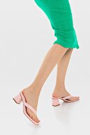 Stradivarius Kadın Pembe Renkli Topuklu Sandalet