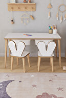 میز فعالیت بازی کودکان با 2 عدد صندلی و کشو میز کودکان-thumb