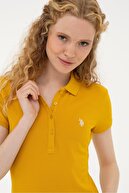 US Polo Assn Sarı Kadın T-Shirt