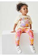 ست دخترانه تی شرت و جوراب شلواری چاپ شده Peppa Pig-thumb