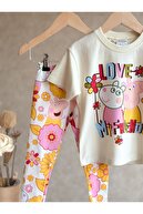 ست دخترانه تی شرت و جوراب شلواری چاپ شده Peppa Pig-thumb