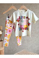 ست دخترانه تی شرت و جوراب شلواری چاپ شده Peppa Pig-thumb