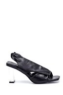 Derimod Kadın Şeffaf Topuk Detaylı Sandalet