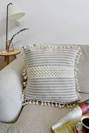 Gray Lace Pompom