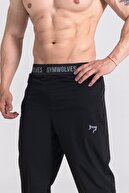 Gymwolves Erkek Siyah Spor Eşofmanı Workout Pants Pro Serisi