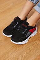 Tonny Black Siyah Kırmızı Çocuk Spor Ayakkabı Tbz31