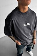 تیشرت مردانه Hell & Devil Blistering چاپ دودی یقه گرد اورسایز سالاس-thumb