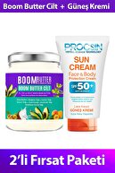 Boom Butter Cilt Bakım Yağı ve Güneş Kremi Paketi