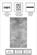 قابل شستشو با ماشین لباسشویی پایه ضد لکه خاکستری فرش اتاق نشیمن فرش آشپزخانه و فرش کف-thumb