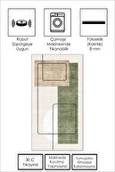 چاپ دیجیتال قابل شستشو بدون لغزش و ضد لک فرش آشپزخانه بژ فرش اتاق نشیمن و رانر-thumb