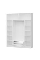 کمد لباس زنجیره ای 4 دری کاله سفید-thumb