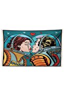Hobimania Astronot Aşk Duvar Örtüsü Tapestry 40x60 Cm Duvar Dekorasyon Moda