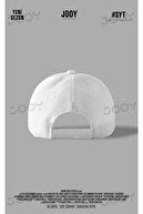 کلاه ورزشی ساده سفید تک جنسیتی قابل تنظیم با نوار چسب در پشت-thumb