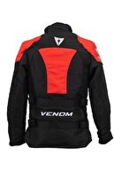 Venom Touring Pro Kışlık Motosiklet Montu (kırmızı-siyah)