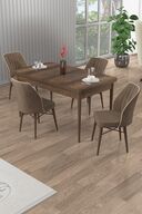 TABLE BAROQUE CHAIR - BROWN