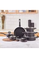 ست ظروف 12 تکه بلک گلد بیوگرانیت-thumb