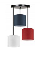 dark blue red white