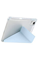 قاب سیلیکونی نرم سه تاشو سازگار Lenovo M11 TB-330FU با محفظه قلم در پشت-thumb