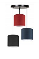 dark blue black red