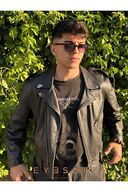 عینک آفتابی یونیسکس مشکی Bone Square 2028-thumb