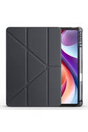 قاب سیلیکونی نرم سه تاشو سازگار Lenovo M11 TB-330FU با محفظه قلم در پشت-thumb