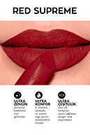 رژ لب مات قرمز سوپریم + خط چشم مشکی + رژ لب مات لاو ادورینگ + آینه جیبی لوایدر-thumb