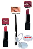 رژ لب مات Mauve Matters + خط چشم مشکی + رژ لب مات بری بلاست + آینه جیبی Lovider-thumb