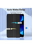 iPad Air 4/5/6 نسل iPad Air 11 M2/M3 محفظه شارژ قلم مغناطیسی حالت خواب هوشمند شفاف-thumb