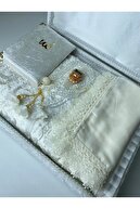 ست سجاده نماز 6 تکه مخملی ست عروس داماد با جعبه بسته جهیزیه-thumb