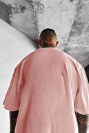 تی شرت گشاد گشاد سالمون ساده و ساده بدون چاپ مردانه 1 تکه-thumb