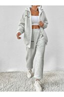 ست لباس ورزشی زیپ دار چاپ شده در بالا و پایین ساق های لاستیکی سیرا نوادا-thumb