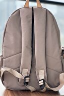 کوله پشتی/کیف مدرسه لپ‌تاپ پارچه‌ای Crinkle Fcstore ضد آب سایز متوسط-thumb