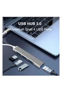 مولتی پلکسر 4 پورت نوع C به هاب USB سازگار با هاب تبدیل مک بوک نوع C به USB-thumb