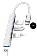 مولتی پلکسر 4 پورت نوع C به هاب USB سازگار با هاب تبدیل مک بوک نوع C به USB-thumb