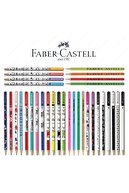 Faber Castell Lüx Mercanlı Karışık Yuvarlak Kurşun Kalem 12 Adet