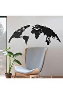 ikonika Globe Dünya Haritası Metal Tablo