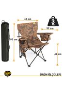 یخ خنک تاکتیکی استتار صندلی اردوگاه مجلل XL-thumb