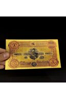 NOVAROMA Sertifikalı 24 Karat Altın Kaplama Osmanlı Constantinople 1 Livre- 1880 Özel Tasarım Hatıra Para